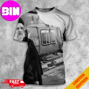 RIP Ebrahim Raisi Crash Of Iranian President Ebrahim Raisi’s Helicopter All Over Print Unisex T-Shirt