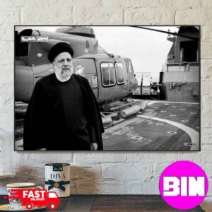 RIP Ebrahim Raisi Crash Of Iranian President Ebrahim Raisi’s Helicopter Home Decor Horizontal Poster