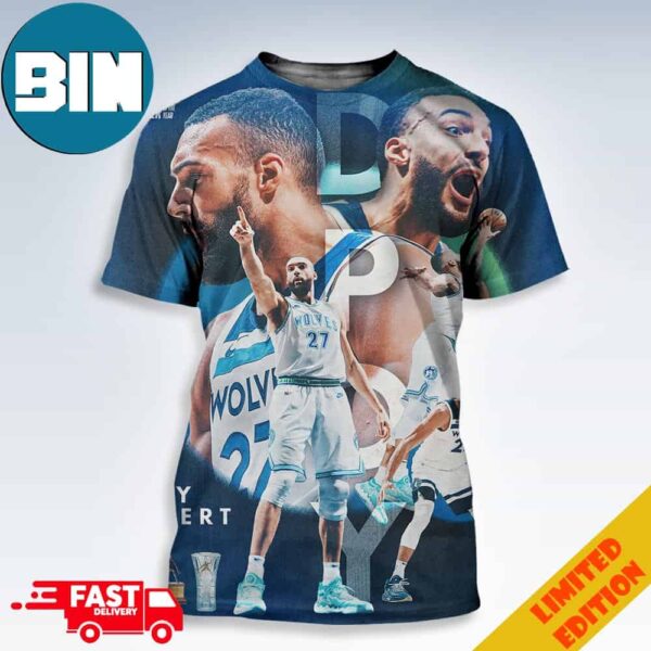 Rudy Gobert Minnesota Timberwolves 4x Defensive Player Of The Year NBA Kia Defensive Player Of The Year 3D T-Shirt