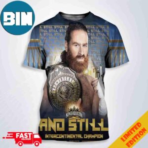 Sami Zayn Outlasts Big Bronson Reed And Chad Gable To Remain Intercontinental Champion WWE King And Queen 3D T-Shirt