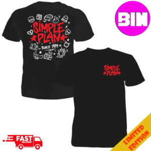 Simple Plan Doodle Two Sides Unisex T-Shirt