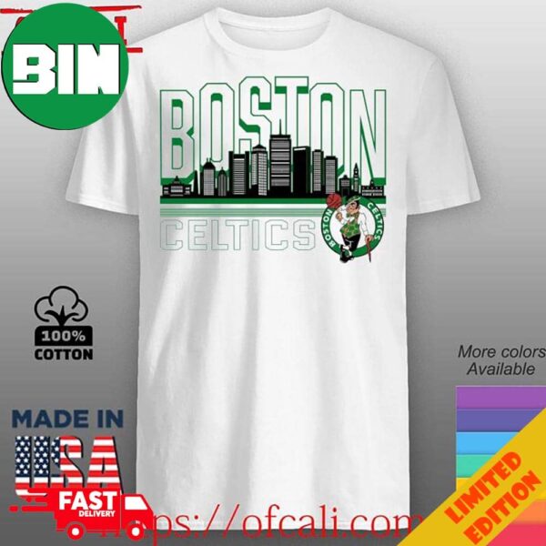 Skyline Boston Basketball Celtics Logo NBA 2024 T-Shirt