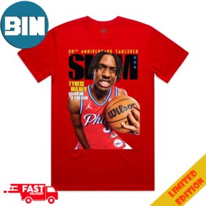 Slam 248 30th Anniversary Takeover Cover Star Tyrese Maxey Catch Me If You Can Merchandise T-Shirt