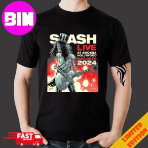 Slash Live At Amoeba Hollywood May 29th 2024 Designed By Luke Preece Limited Edtion T-Shirt
