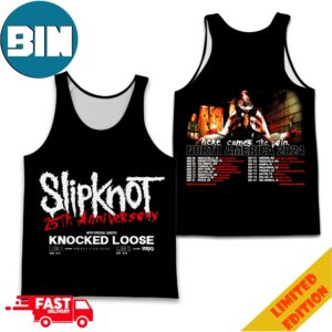 Slipknot 25th Anniversary Tour With Special Guests Knocked Loose Here Comes The Pain North America 2024 Schedule Lists Tank Top All-Over Print T-Shirt