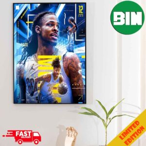 Temetrius Jamel Ja Morant Memphis Grizzlies NBA Poster Canvas