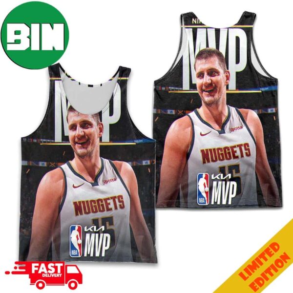 The 2023-2024 Kia NBA Most Valuable Player Is Nikola Jokic NBA Awards All-Over Print Tank Top Basketball T-Shirt