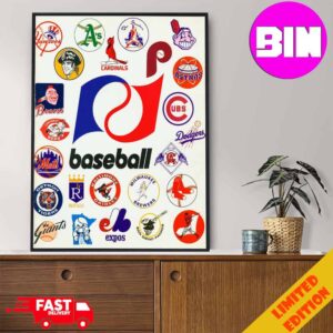 The Best Retro MLB Logo Home Decor Poster Canvas