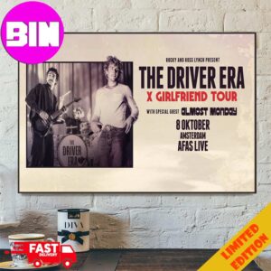 The Driver Era x Girlfriend Tour 2024 With Almost Monday On Octorber 8 AFAS Live In Amsterdam Home Decor Poster Canvas