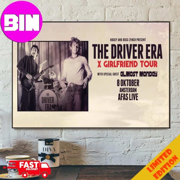 The Driver Era x Girlfriend Tour 2024 With Almost Monday On Octorber 8 AFAS Live In Amsterdam Home Decor Poster Canvas