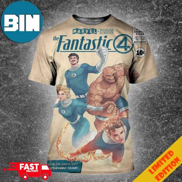 The Fantastic Four Marvel Studios World’s Greatest Superhero Team All Over Print Shirt