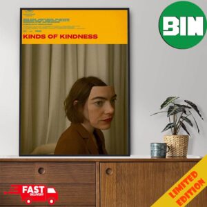 The First Poster For Emma Stone In Yorgos Lanthimos Kinds Of Kindness Poster Canvas