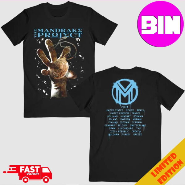 The Mandrake Project 2024 Tour Medallion Iron Maiden Two Sides Unisex T-Shirt