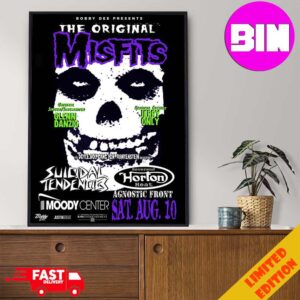 The Misfits Show 2024 At Moody Center Austin Tx On August 10 Home Decor Poster Canvas