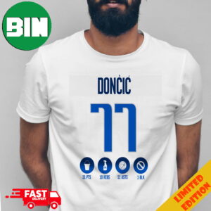 The Number Don’t Lie One For Dallas Mavericks Luka Doncic Number 77 All Points Merchandise T-Shirt