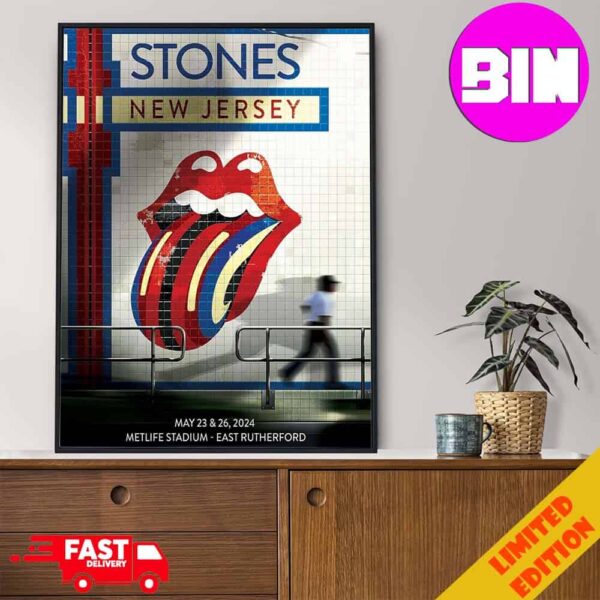 The Rolling Stones Show At Metlife Stadium East Rutherford On May 23 26 Hackney Diamonds Tour 2024 Home Decor Poster Canvas