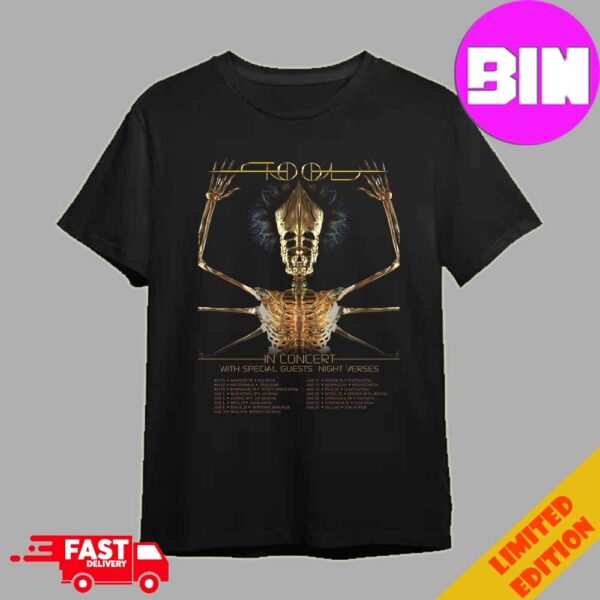 Tool EU UK Tour 2024 In Concert With Night Verses Schedule List Date Unisex Essentials T-Shirt