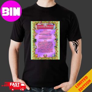 Unfartground Full Lineup And Schedule List Song At Glastonbury Festival 2024 T-Shirt