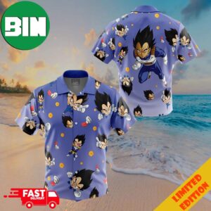 Vegeta Pattern Dragon Ball Button Up ANIMEAPE Hawaiian Shirt