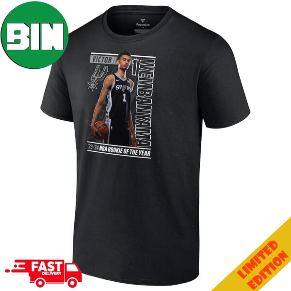 Victor Wembanyama San Antonio Spurs 2024 NBA Rookie Of The Year Perimeter Shooting T-Shirt