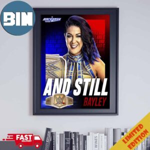 WWE Backlash And Still Bayley Home Decor Poster Canvas