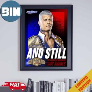 WWE Backlash And Still The American Nightmare Cody Rhodes Home Decor Poster Canvas