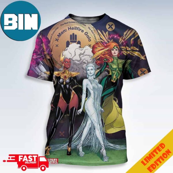 X-Men Storm Jean And Emma Frost Arrive At The Met Gala 3D T-Shirt