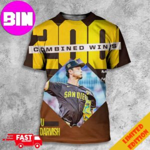 Yu Darvish Achieve 200 Combined Wins MLB And NPB San Diego 3D Unisex T-Shirt