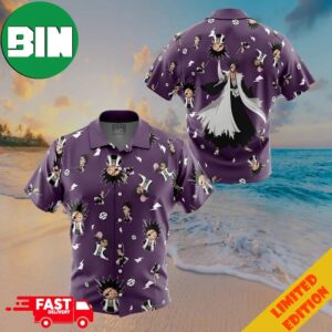 Zaraki Kenpachi Pattern Bleach Button Up ANIMEAPE Hawaiian Shirt