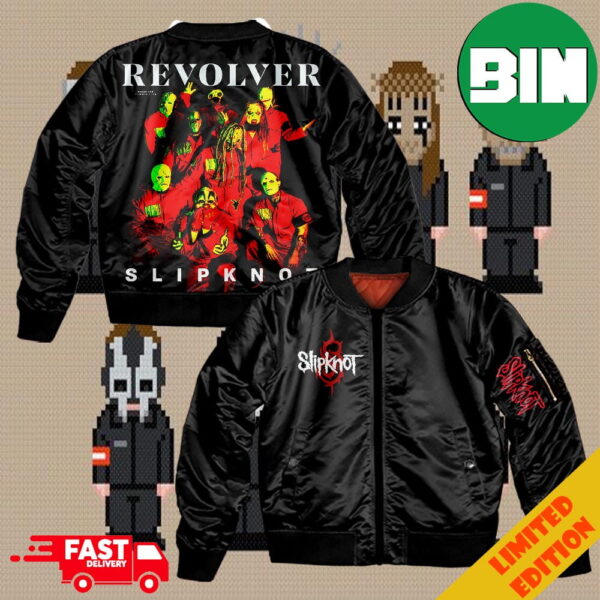 25 Years Of Pain Band Members Slipknot x Revolver Magazine Issue 168 Summer 2024 Cover Bomber Jacket All Over Print Shirt