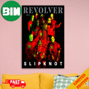 25 Years Of Pain Band Members Slipknot x Revolver Magazine Issue 168 Summer 2024 Cover Home Decorations Poster Canvas