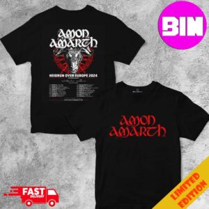 Amon Amarth Heidrun Over EU Tour 2024 Schedule List Date Two Sides Unisex Essentials T-Shirt