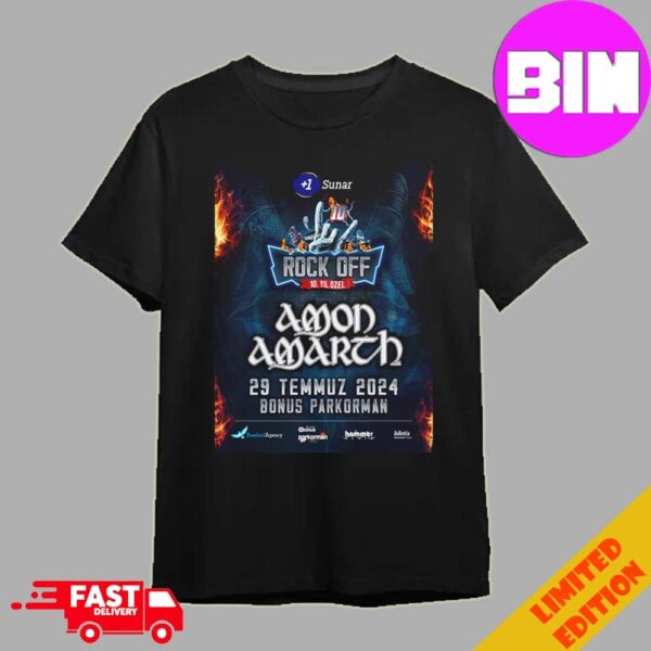 Amon Amarth Show 2024 In Turkey On July 29 At Bonus Parkorman Temmuz 2024 Unisex T-Shirt