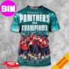 Congrats Florida Panthers Champions Stanley Cup 2024 For The Cats And Tge Rats NHL Final All Over Print Unisex T-Shirt