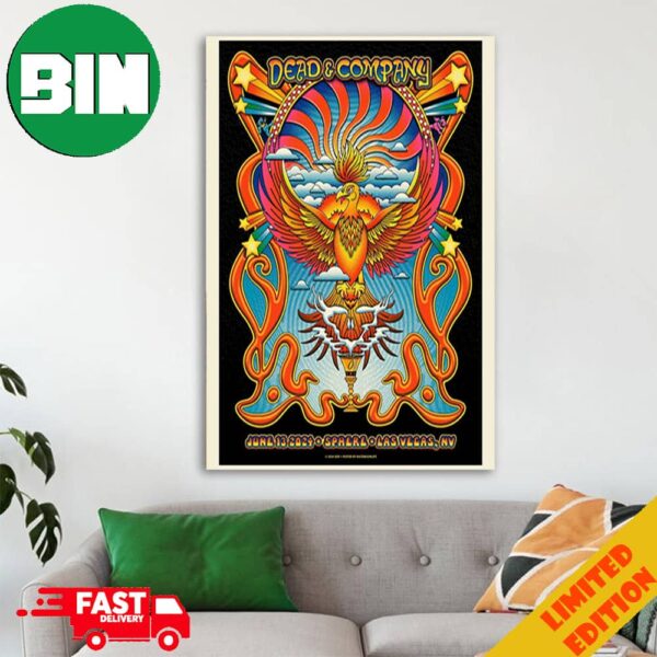 Dead And Company June 13 2024 At Sphere Las Vegas Nevada Back In Action Stay Hydrated Dead Forever Tour Home Decor Poster Canvas