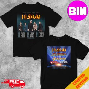 Def Leppard Summer Tour 2024 Schedule List Date With Steve Miller Band Heart And Cheap Trick Two Sides Unisex T-Shirt