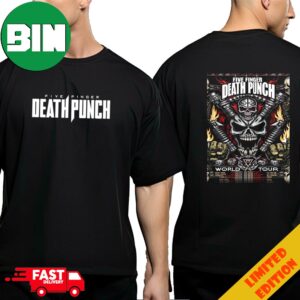 Five Finger Death Punch World Tour ft Arena Headline Shows Festival Performances And Metallica’s M72 Stadium Tour 2024 Schedule Lists Two Sides T-Shirt