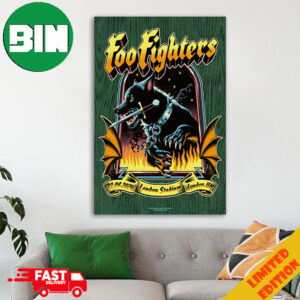 Foo Fighters Everything Or Nothing At All Tour June 22 2024 London Stadium UK By Max Loffler Home Decor Poster Canvas