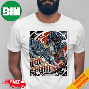 Foo Fighters Limited Poster Edition At Hellfest 2024 Merchandise T-Shirt