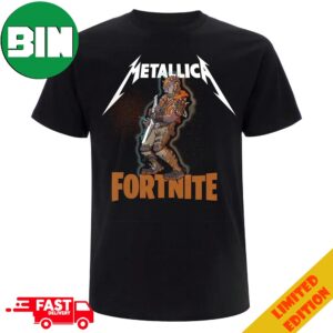 Fortnite x Metallica Fire Merch Collaboration M72 Met Store Limited T-Shirt