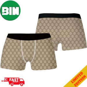 Gucci Logo Men Boxer Shorts Best Underwear With Overlock Stitching