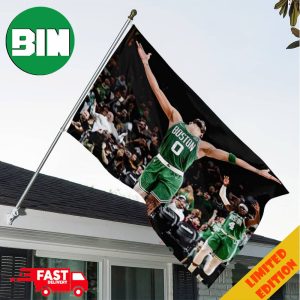 Jayson Tatum’s Best Celebration Moment Boston Celtics vs Dallas Mavericks Congratulations Celtics Is Champions Of NBA Finals 2024 Garden House Flag Home Decor