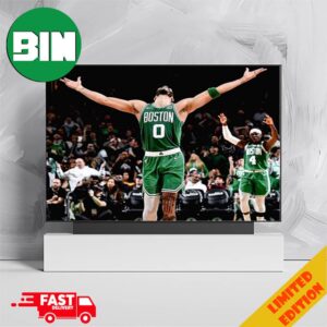 Jayson Tatum’s Best Celebration Moment Boston Celtics vs Dallas Mavericks Congratulations Celtics Is Champions Of NBA Finals 2024 Home Decorations Poster Canvas
