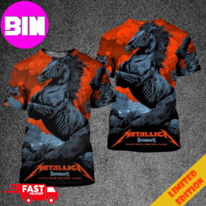 Ken Taylor Art Available Exclusively In Denmark Pop-Up Store Metallica M72 Copenhagen World Tour Killer Poster June 14th 16th 2024 Parken Stadium All Over Print T-Shirt