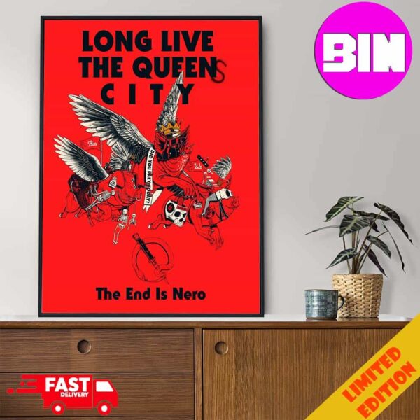 Long Live The Queen City Queen Of Stone Age The End Is Nero Home Decor Poster Canvas