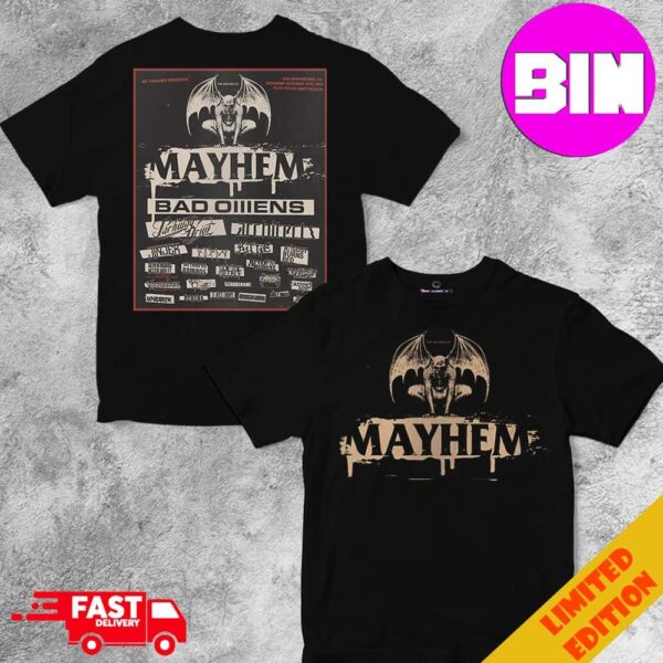 Mayhem Fest 2024 in Southern California on October 12th Full Line Up Two Sides Unisex Essentials T-Shirt