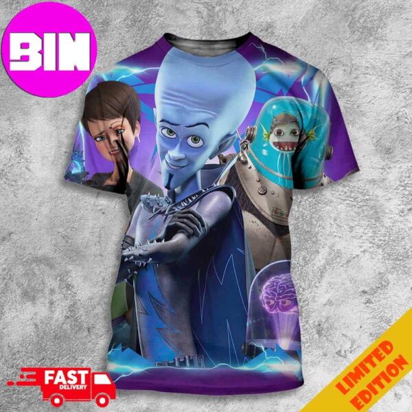 Megamind Rules New Episodes Releases On Peacock On June 20th 2024 All Over Print Unisex T-Shirt