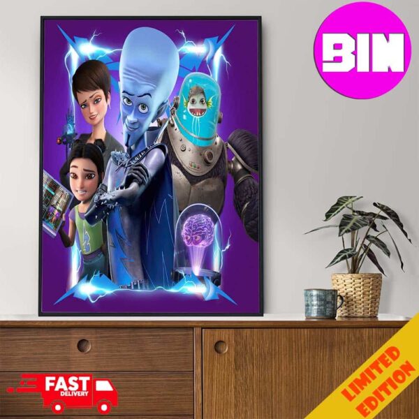 Megamind Rules New Episodes Releases On Peacock On June 20th 2024 Home Decor Poster Canvas