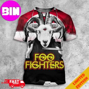 Merch Poster For Foo Fighters Tour 2024 At Principality Stadium In Cardiff Wales UK On June 25th Unisex All Over Print T-Shirt