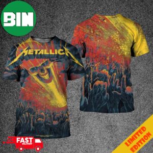 Metallica M72 World Tour To Tons of Rock Night 1 M72 Oslo At The Scream Stage In Oslo Norway On June 26th 2024 3D T-Shirt